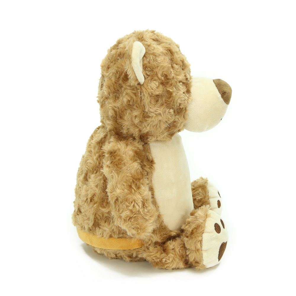 "Snickerbear" brown bear - personalized stuffed animal