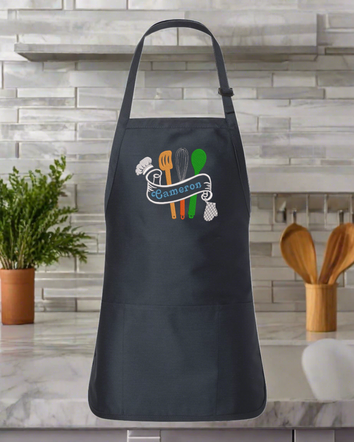 Personalized Embroidered Kitchen Apron