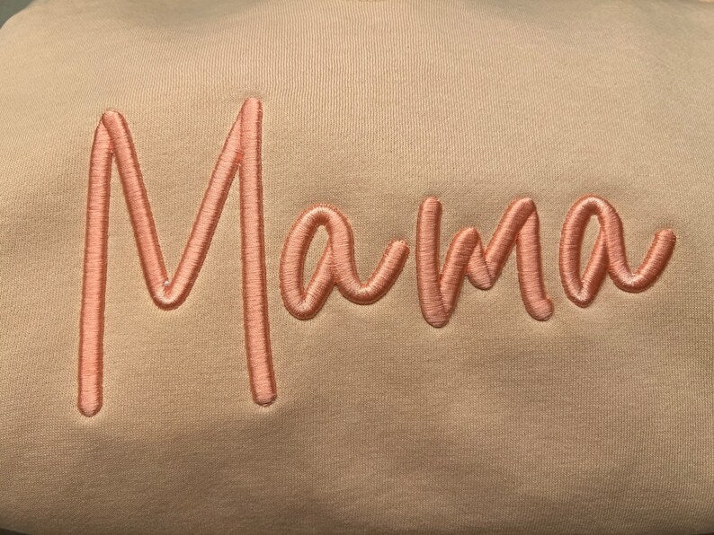 Mama - 3D Puff Embroidery Sweatshirt
