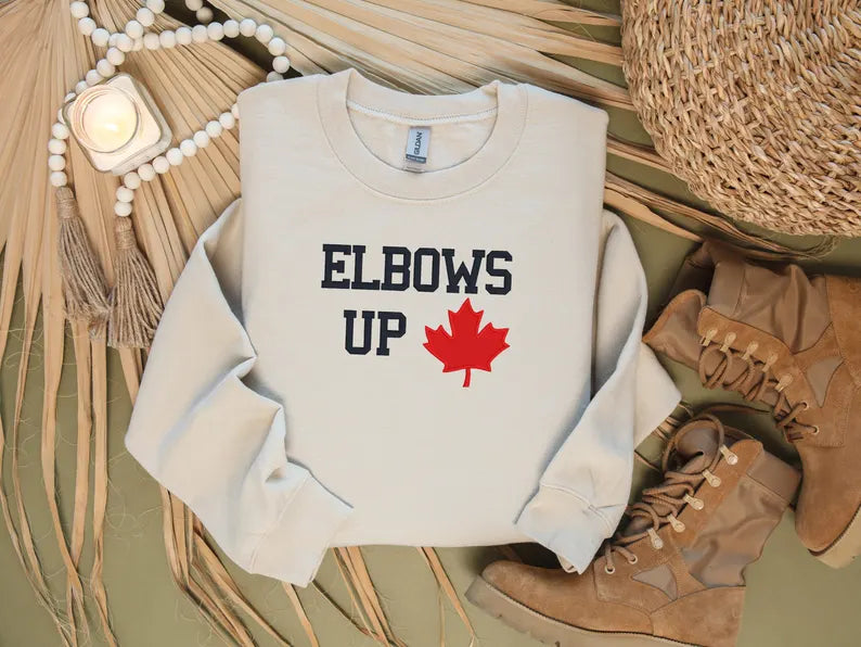 Elbows Up Canada sweatshirt