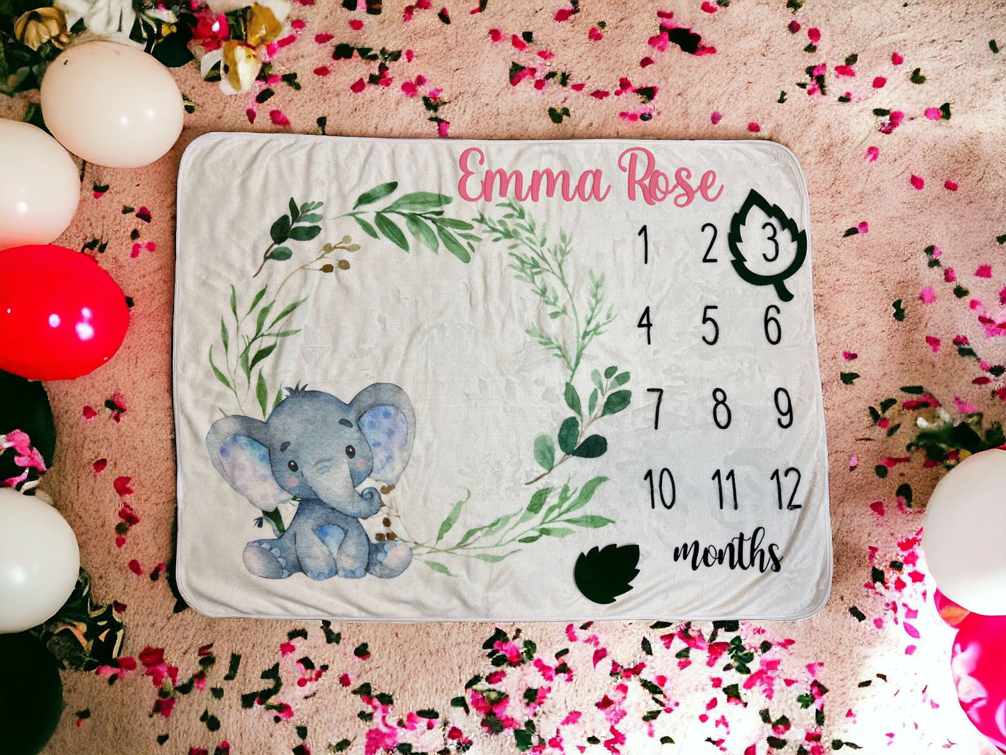 Baby Milestone Photo Blanket