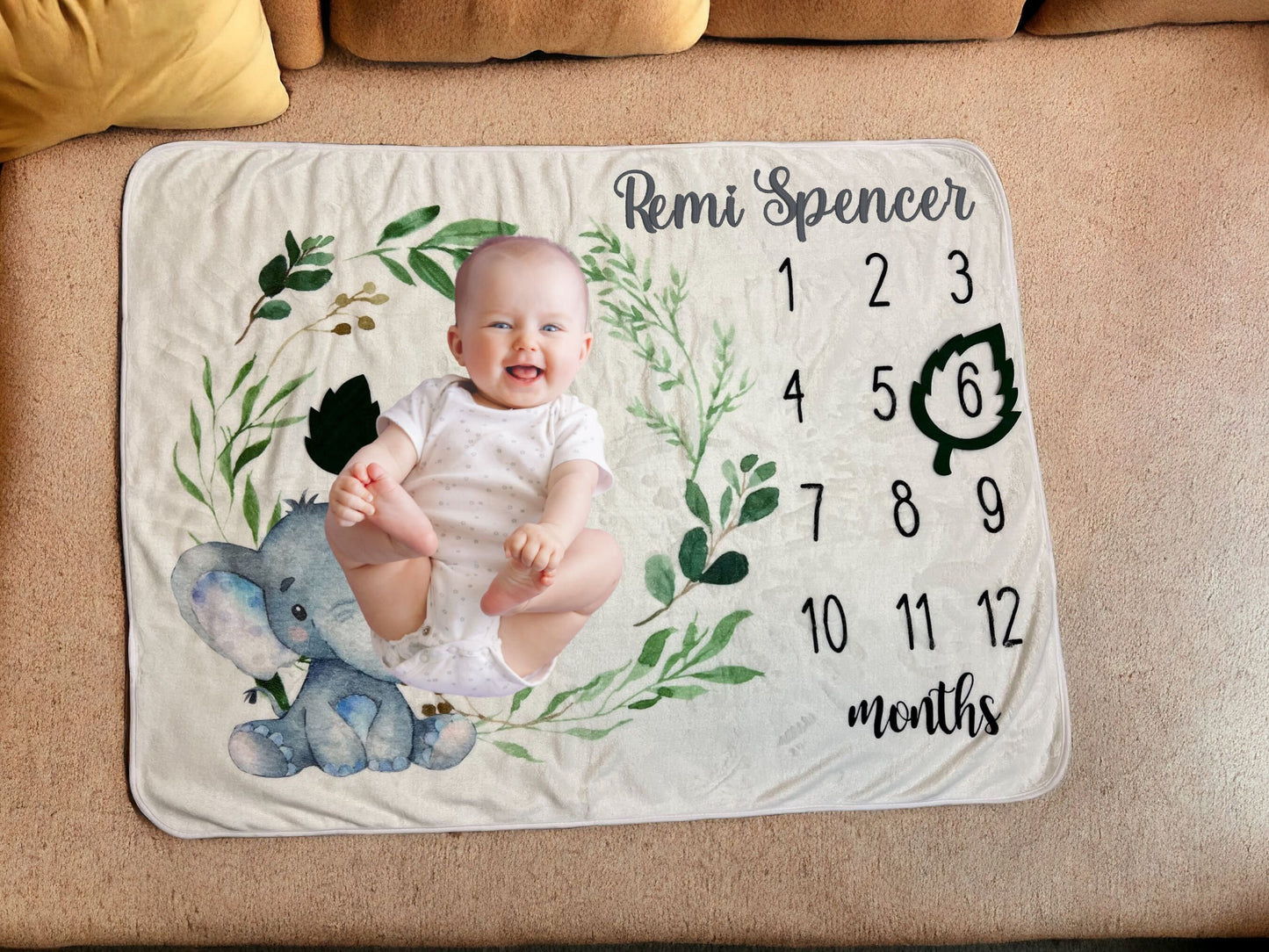 Baby Milestone Photo Blanket