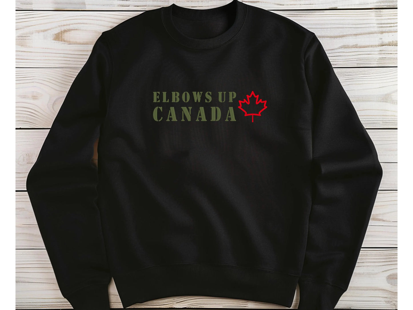 Elbows Up embroidered sweatshirt