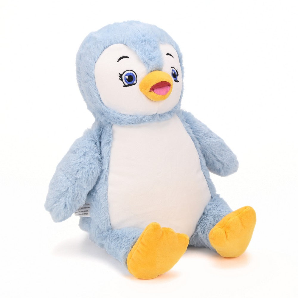 "Wooly Wobble" Blue Penguin - personalized stuffed animal