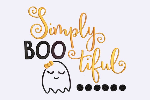 BOOtiful Halloween embroidered baby body suit