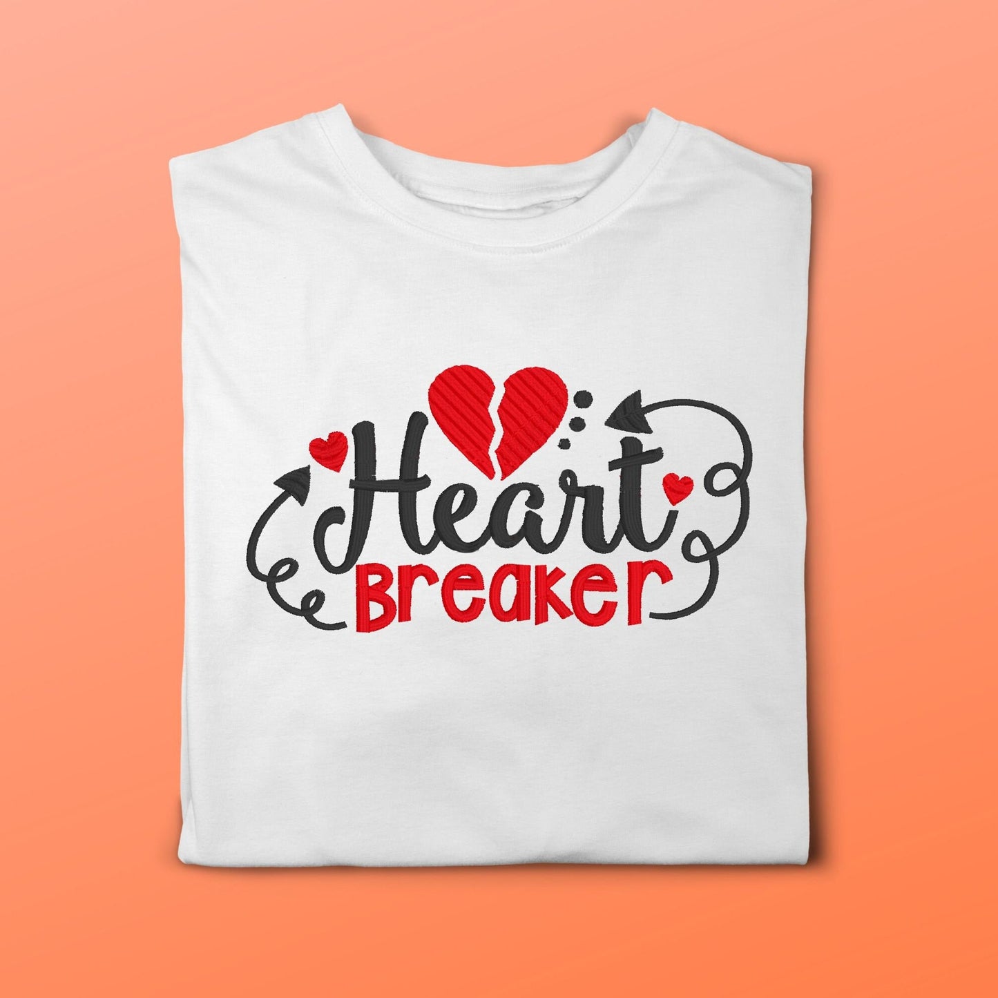 Heart Breaker Valentine's day embroidered outfit