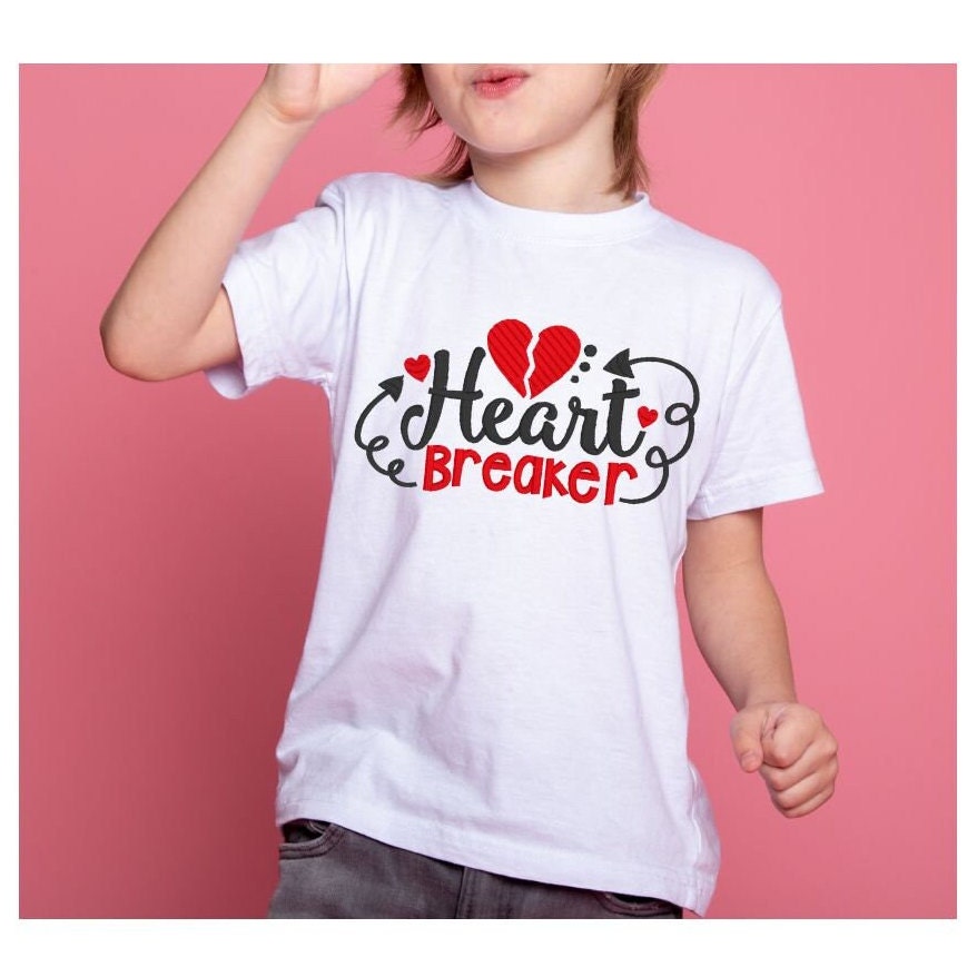 Heart Breaker Valentine's day embroidered outfit