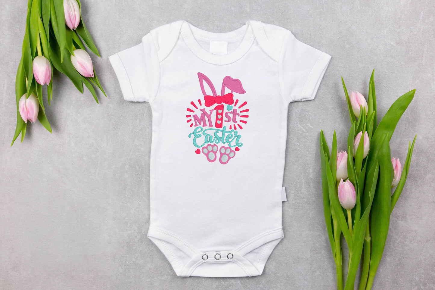 My 1st Easter Embroidered Baby Outfit