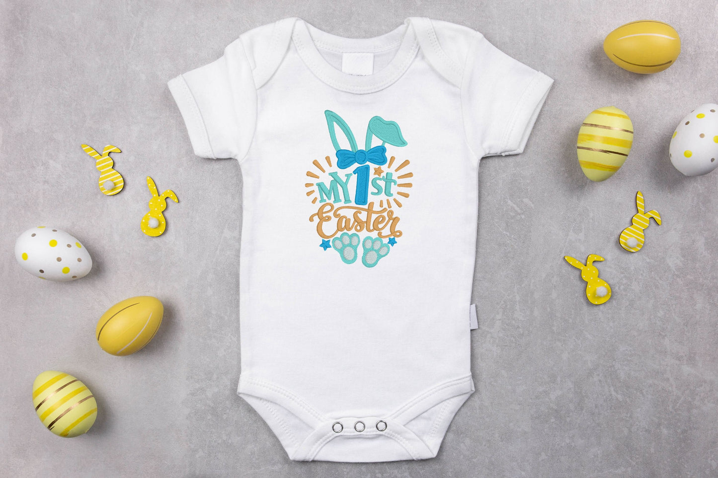 My 1st Easter Embroidered Baby Outfit