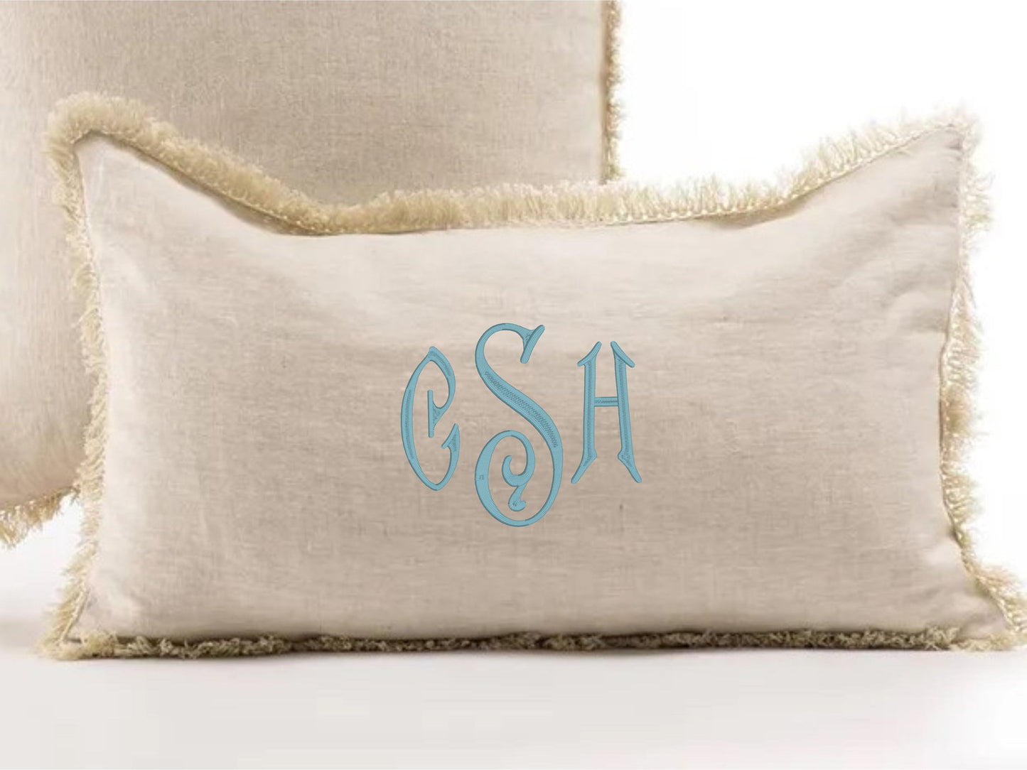 Personalized Monogram Tassel Throw Pillow