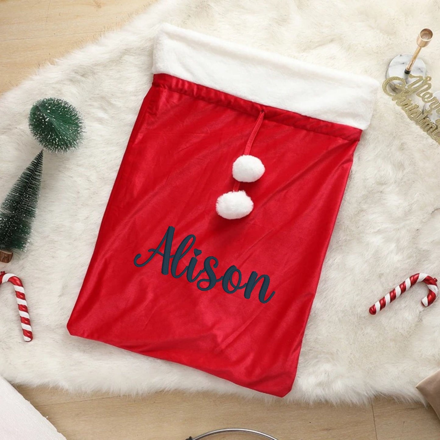 Christmas Gift Velvet Bag
