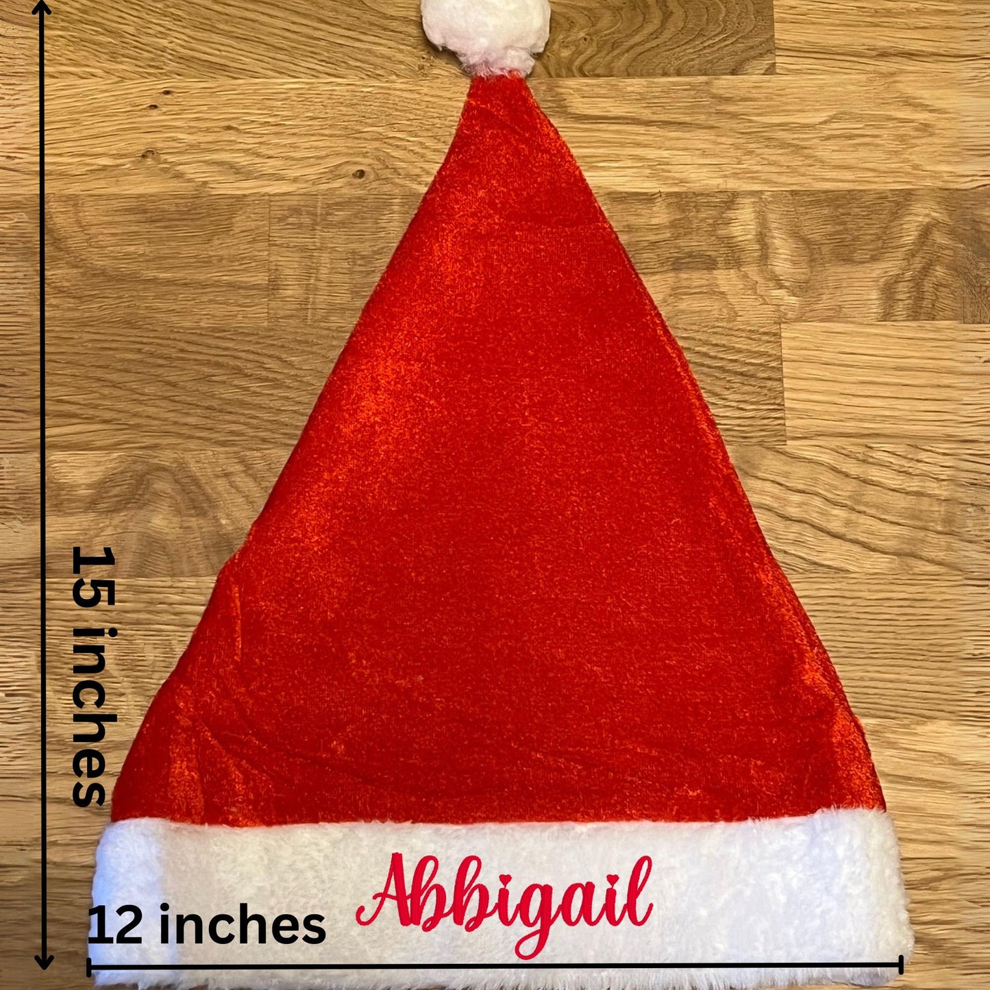 Personalized Christmas Santa Hat