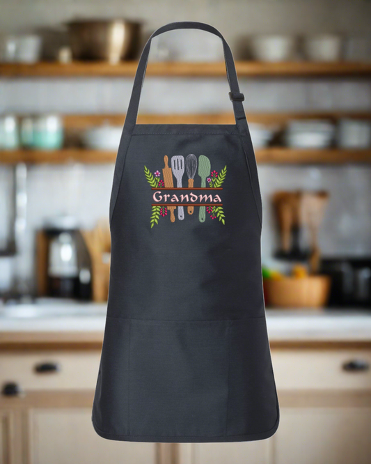 Personalized Embroidered Kitchen Apron