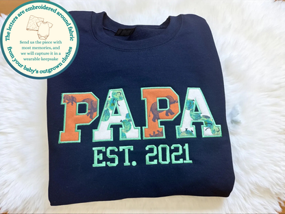 Dad Baby Bodysuit Keepsake Sweatshirt