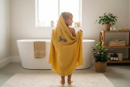 Kids Hooded Towel with Animal Peeking