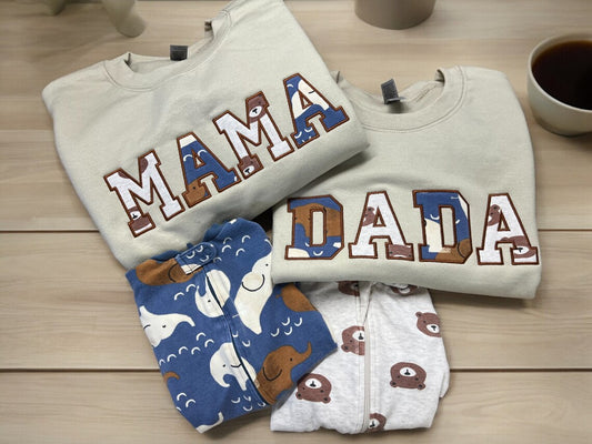 Mama Baby Bodysuit Keepsake Sweatshirt