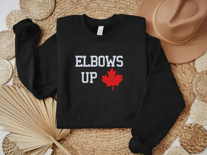 Elbows Up Canada sweatshirt