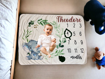 Baby Milestone Photo Blanket
