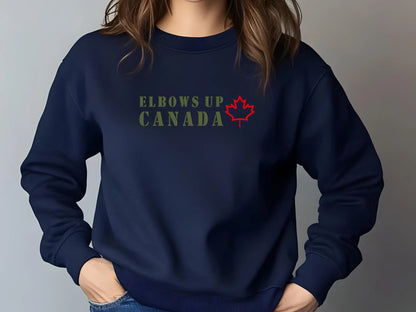 Elbows Up embroidered sweatshirt