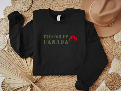 Elbows Up embroidered sweatshirt