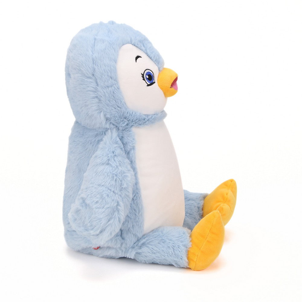 "Wooly Wobble" Blue Penguin - personalized stuffed animal