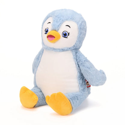 "Wooly Wobble" Blue Penguin - personalized stuffed animal