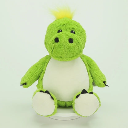 "Dazzling Greenosaur" dino - personalized stuffed animal