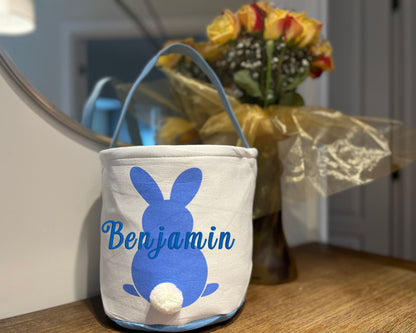 Personalized Embroidered Easter Basket