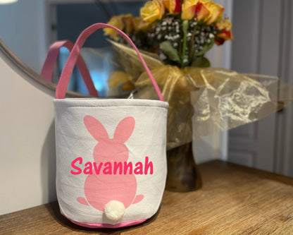 Personalized Embroidered Easter Basket