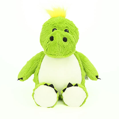 "Dazzling Greenosaur" dino - personalized stuffed animal