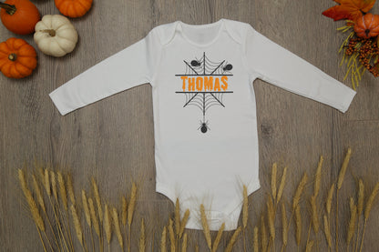 Personalized Embroidered Halloween baby onesie