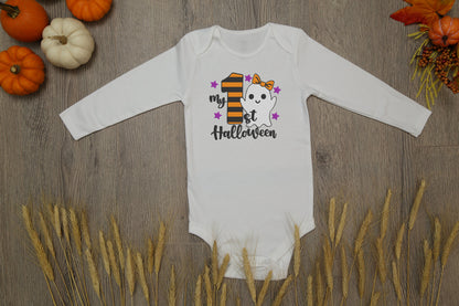 My First Halloween Embroidered baby onesie