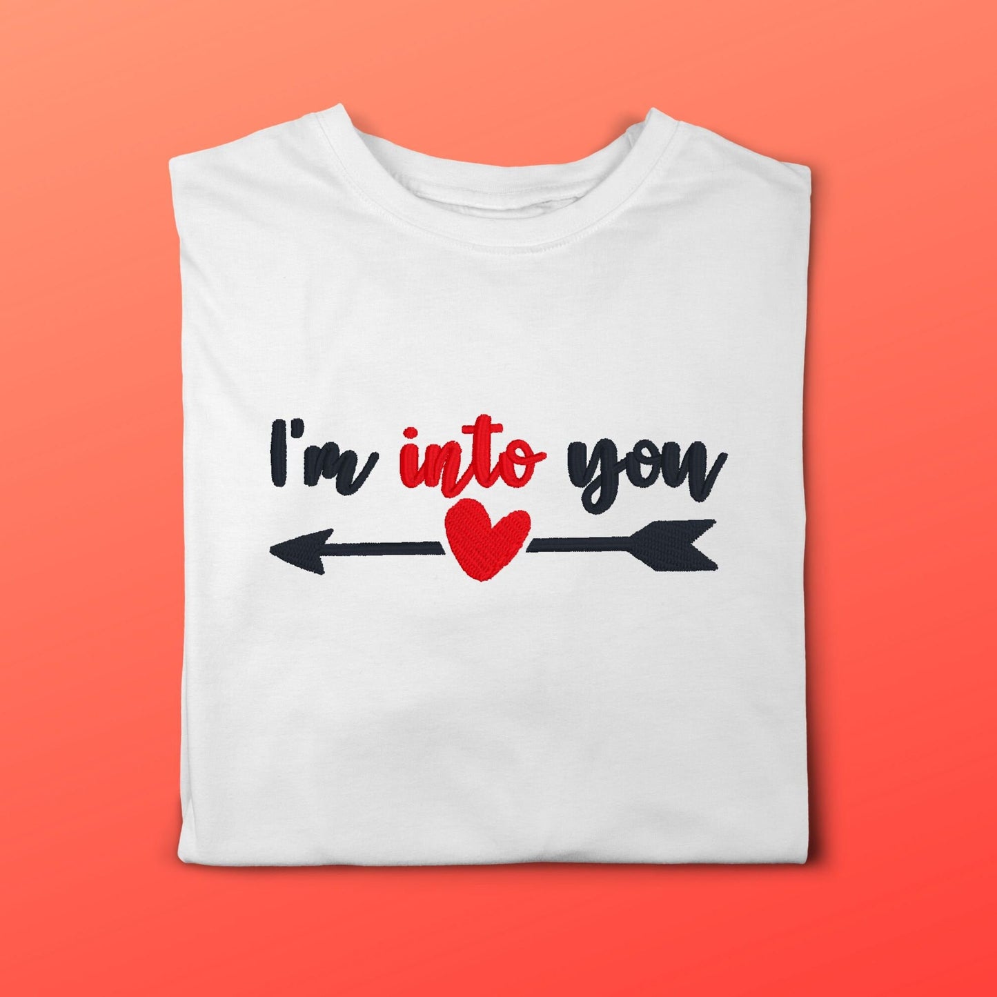 I'm into you Valentine's day embroidered outfit