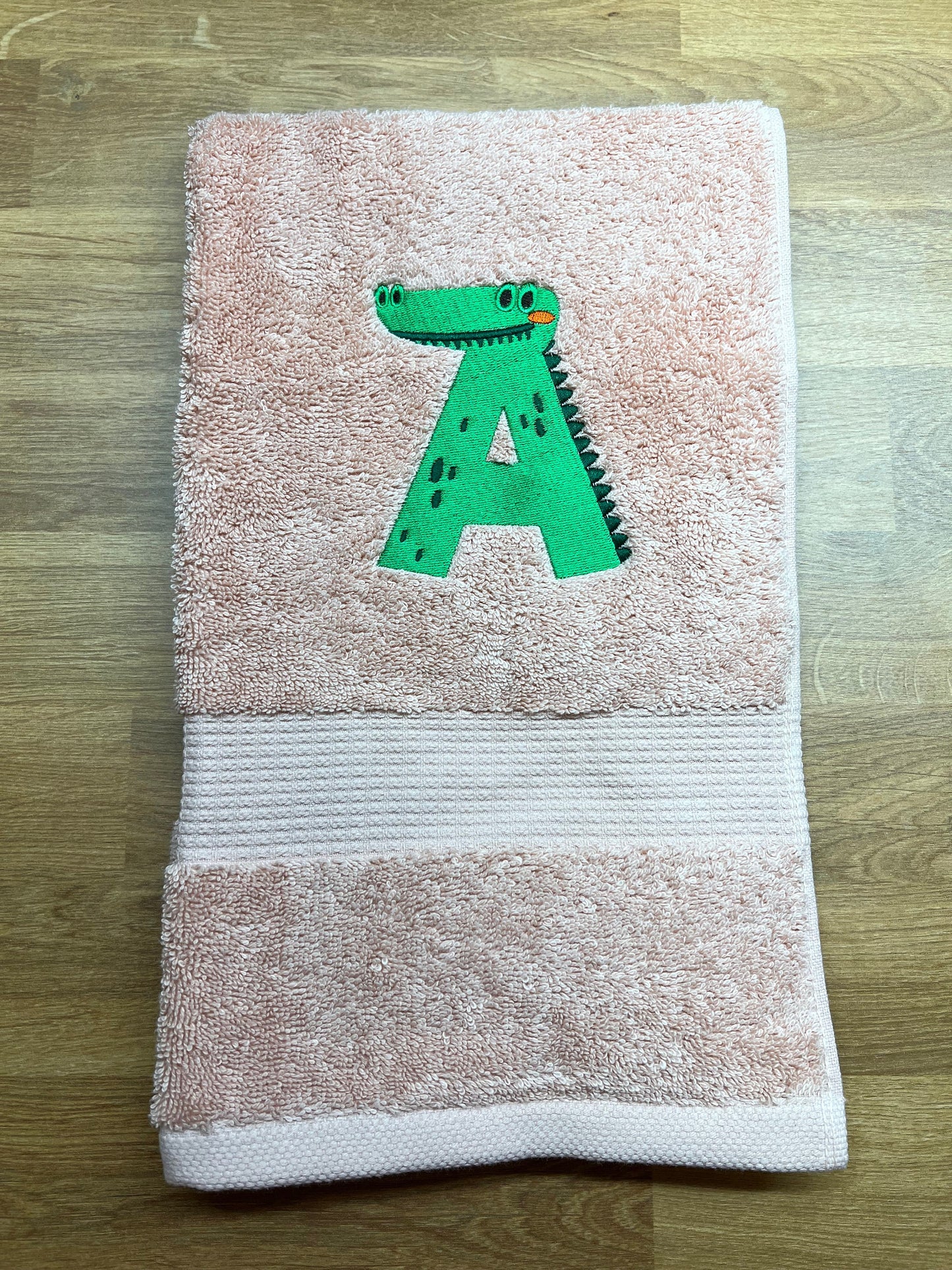 Monogram kids towel animal theme