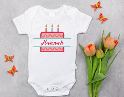 Birthday Cake Shirt with Name