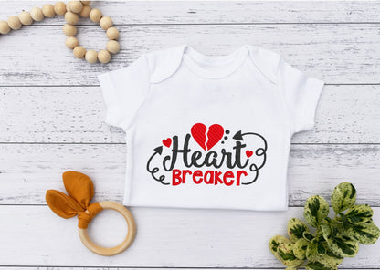 Heart Breaker Valentine's day embroidered outfit