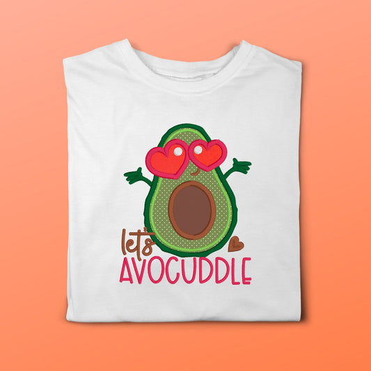 Valentine's Day Avocuddle embroidered outfit