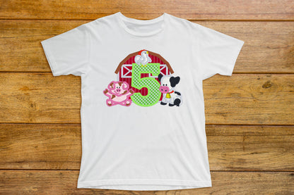 Farm Animals Birthday Shirt
