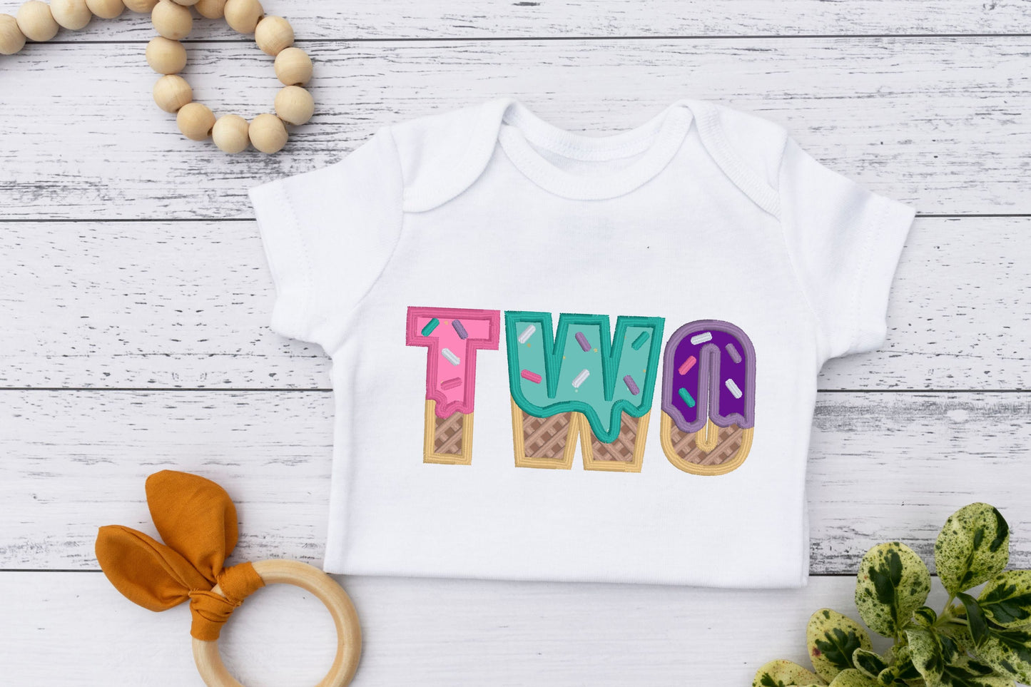 Ice Cream Waffle Birthday T-Shirt