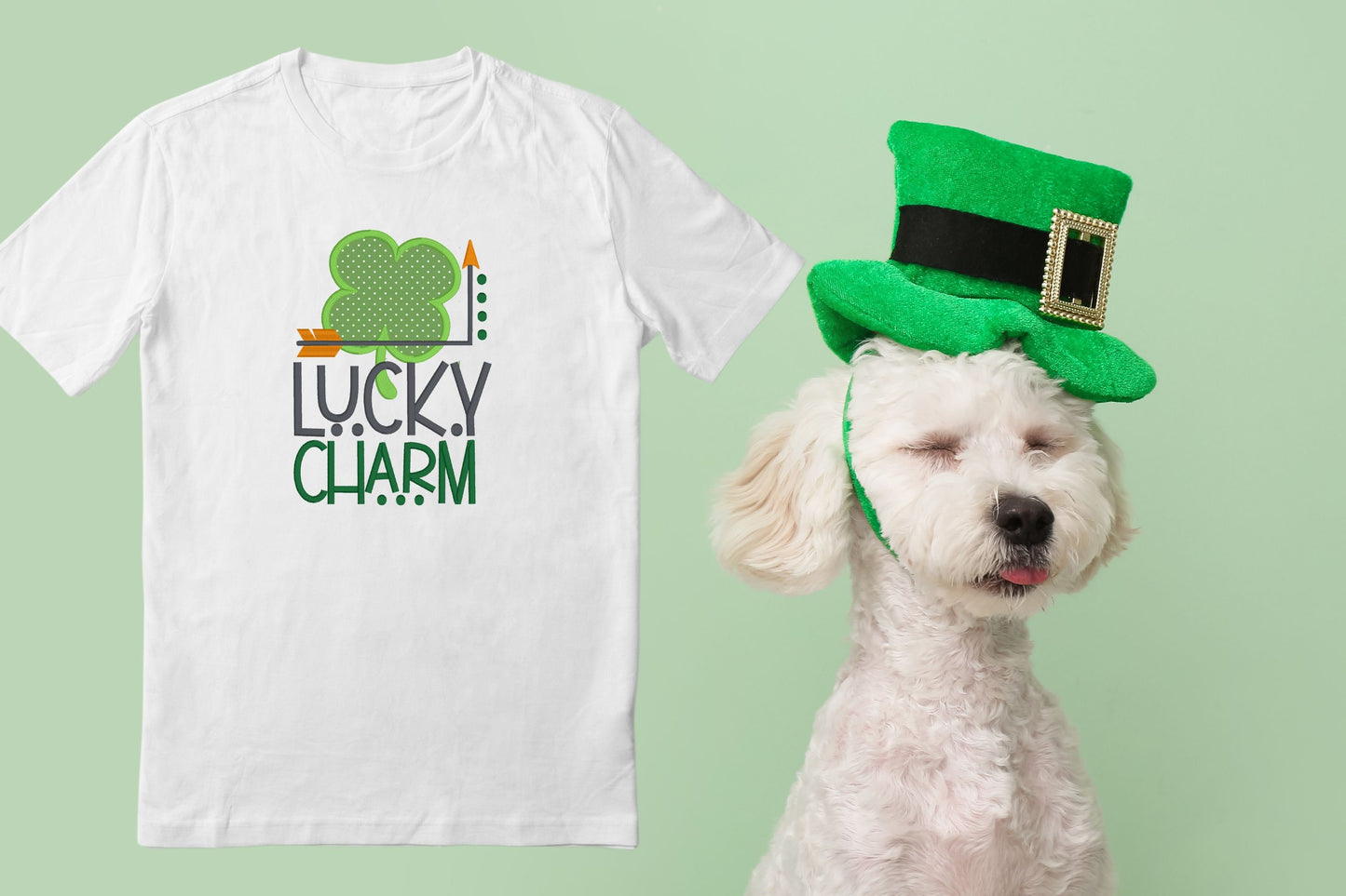 Lucky charm St. Patrick's Day Embroidered Kids T-Shirt