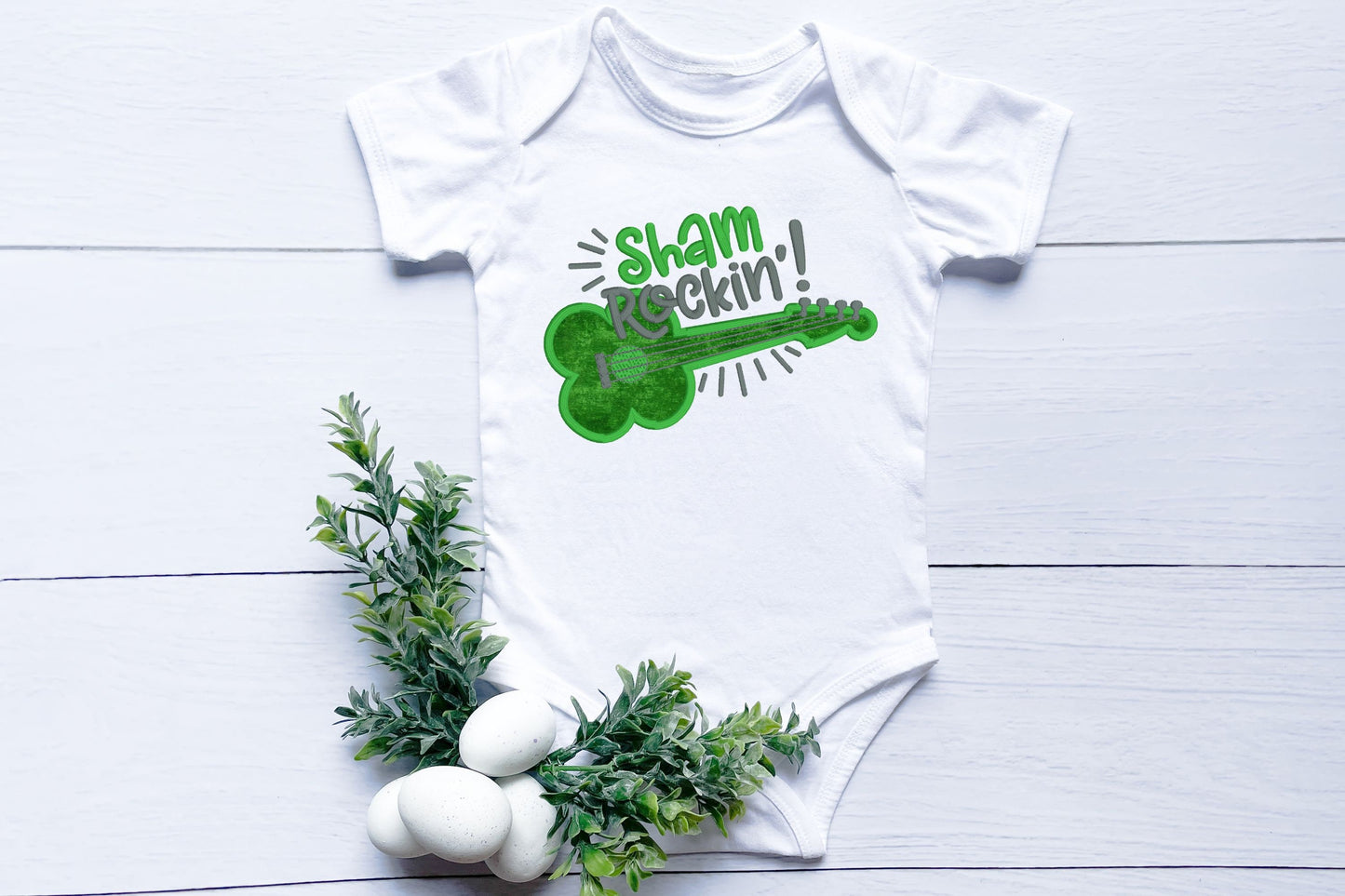 Sham Rocking St. Patrick's Day embroidered kids shirt