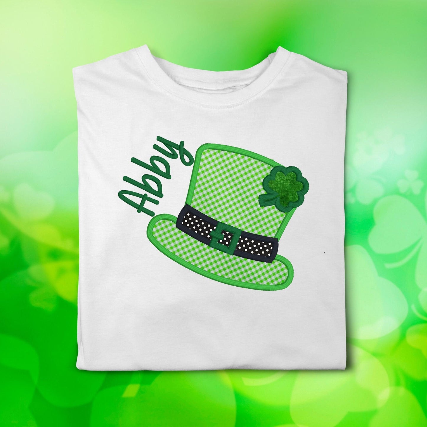 St. Patrick's Day Custom Personalized Embroidered Kids T-Shirt or Baby Onesie