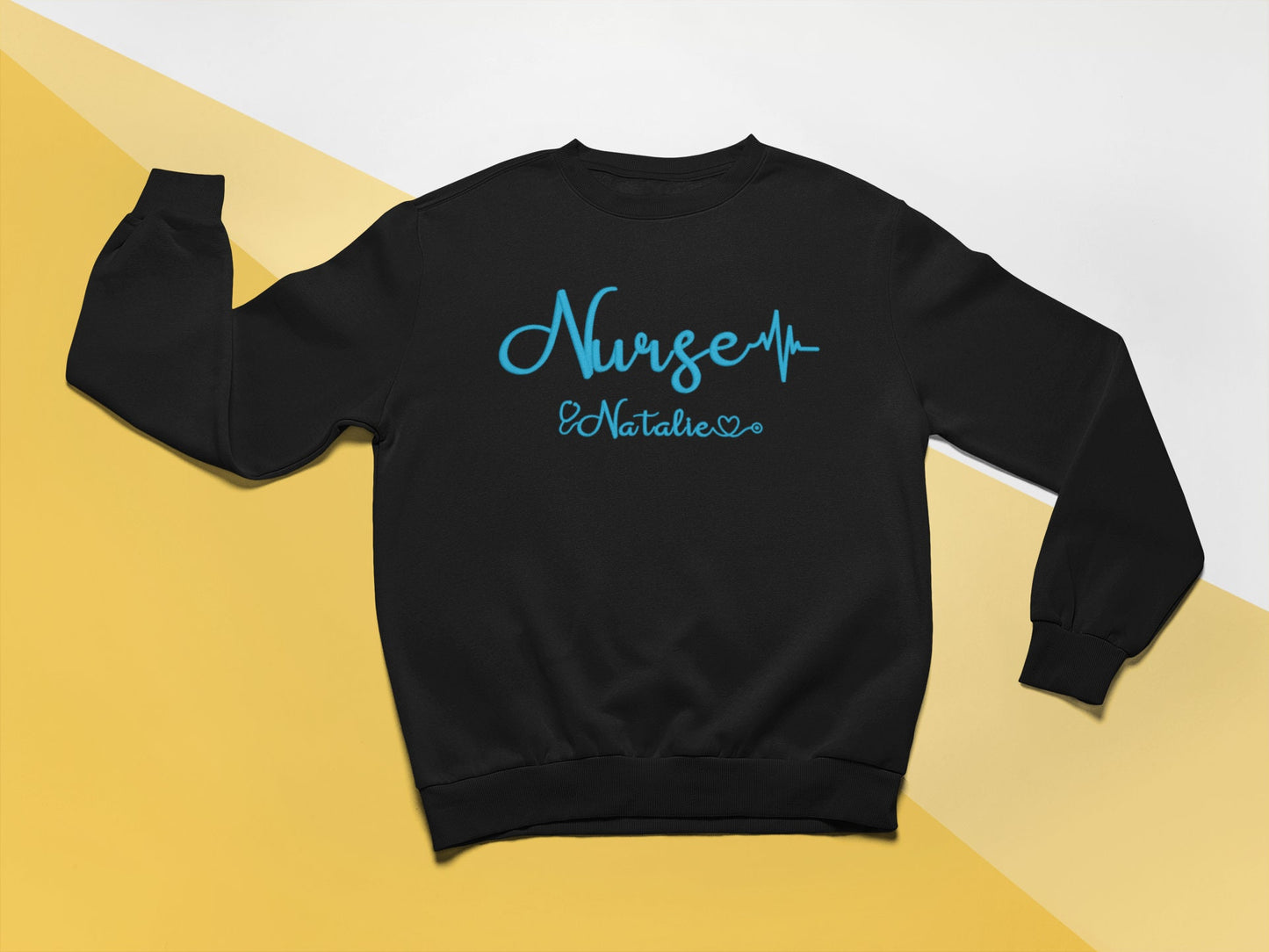 Nurse Embroidery Sweatshirt with name