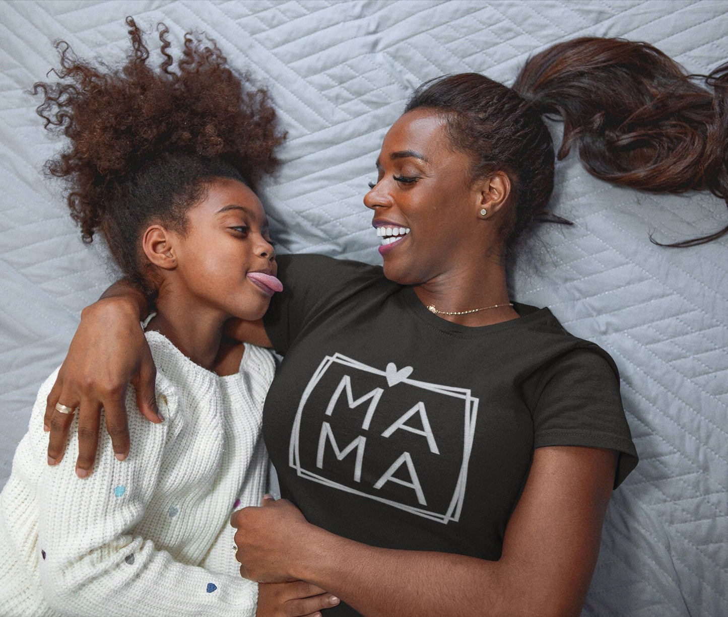 Custom MAMA embroidered t-shirt;  Mother's day gift