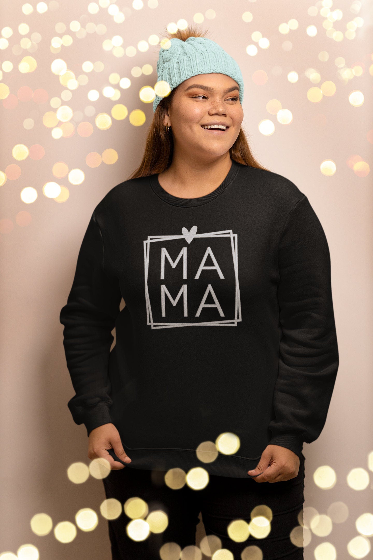 Custom MAMA embroidered sweatshirt;  Mother's day gift