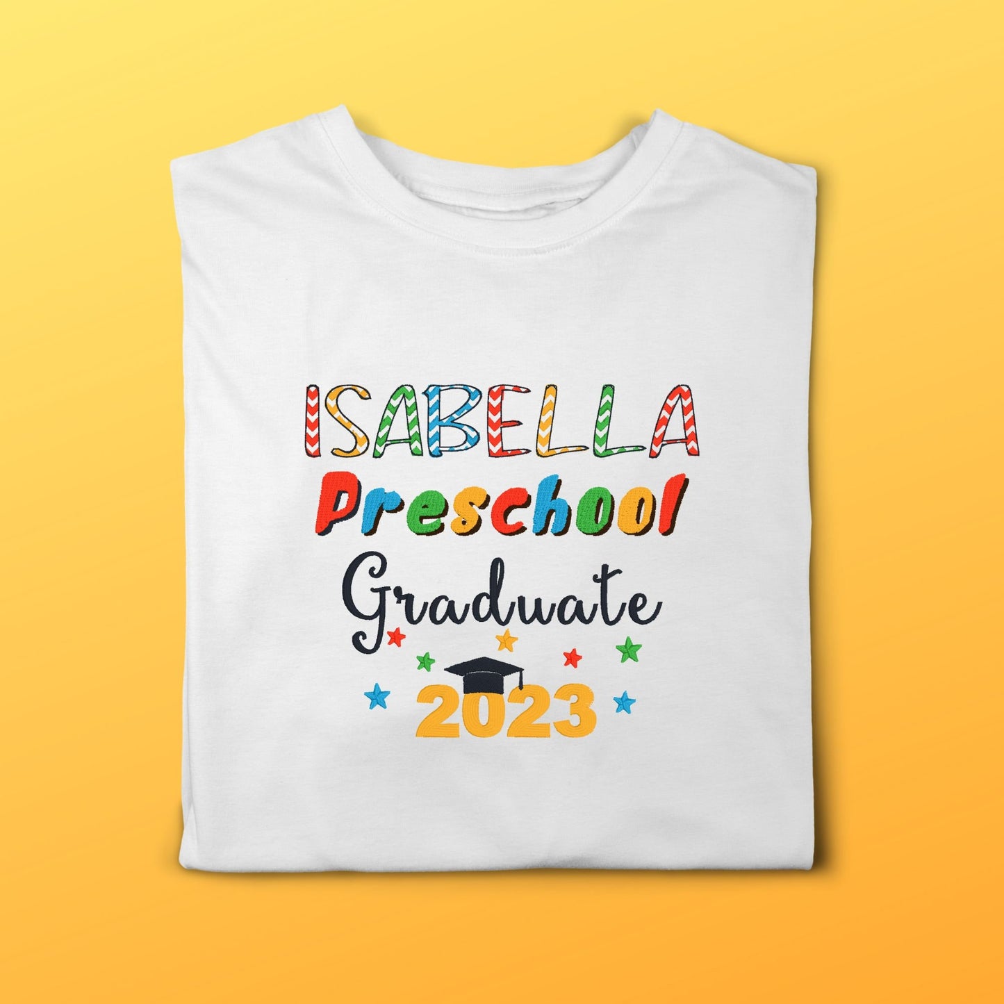 Preschool Graduation Embroidered T-Shirt