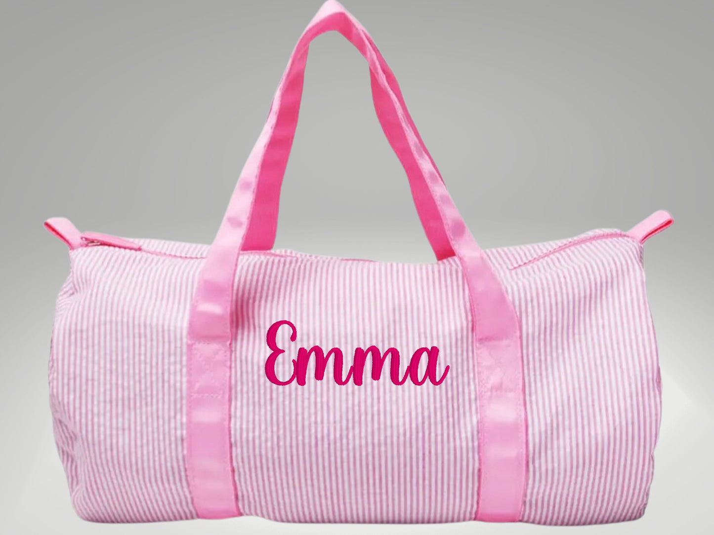 Personalized Seersucker Kids Travel Bag