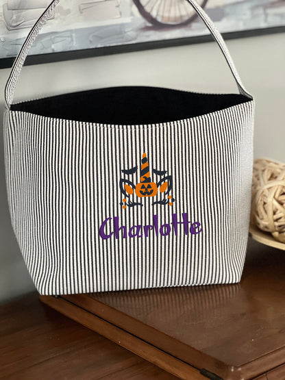 Personalized Halloween Basket