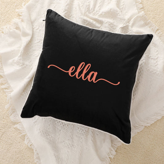 Custom Name Embroidery Pillow