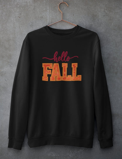 Fall Embroidered Sweatshirt; Hello Fall Crewneck; Fall gift